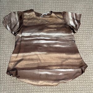 Collective Concepts Brown and Tan Top